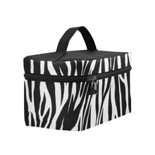 Load image into Gallery viewer, Ti Amo I love you  - Exclusive Brand  - Black &amp; White - Zebra - Cosmetic Bag (Large)
