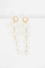 Load image into Gallery viewer, Sun Pearl Dangle Earrings
