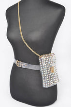 Load image into Gallery viewer, Studs Clear Convertible Plus Size Belt Bag
