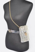 Load image into Gallery viewer, Studs Clear Convertible Plus Size Belt Bag
