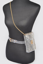 Load image into Gallery viewer, Studs Clear Convertible Plus Size Belt Bag
