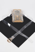 Load image into Gallery viewer, Studs Clear Convertible Plus Size Belt Bag
