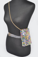 Load image into Gallery viewer, Studs Clear Convertible Plus Size Belt Bag
