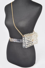 Load image into Gallery viewer, Plus Size Studded Stadium Convertible Fanny Pack
