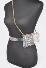 Load image into Gallery viewer, Plus Size Studded Stadium Convertible Fanny Pack
