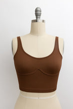 Load image into Gallery viewer, Ribbed Underline Seams Brami Top
