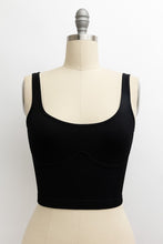 Load image into Gallery viewer, Ribbed Underline Seams Brami Top
