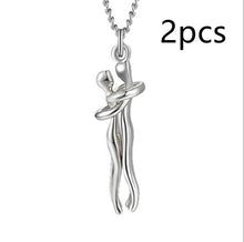 Load image into Gallery viewer, Love Hug Necklace Unisex Men Women Couple Jewelry Simple Temperament Clavicle Chain Gift
