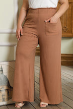 Load image into Gallery viewer, Plus Size Wide Leg Pants with Pockets
