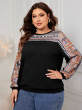 Load image into Gallery viewer, Plus Size Printed Long Sleeve Sweatshirt
