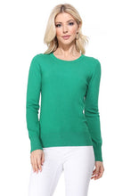 Load image into Gallery viewer, Crew Neck Long Sleeve Light Basic Casual Knit Top
