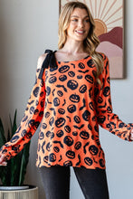 Load image into Gallery viewer, Heimish Pumpkin Print One Shoulder T-Shirt
