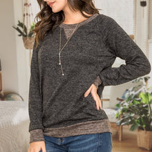 Load image into Gallery viewer, Plus Raglan Two Tone Tunic
