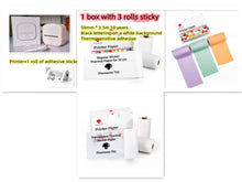 Load image into Gallery viewer, Portable Mini Thermal Label Printer Home Photo Printer Student Wrong Question Printer Bluetooth-Compatible Mini Label Printer Price Tag
