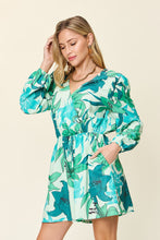 Load image into Gallery viewer, Double Take Full Size Floral Long Sleeve Romper with Pockets
