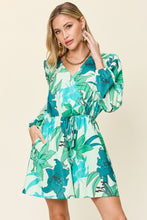 Load image into Gallery viewer, Double Take Full Size Floral Long Sleeve Romper with Pockets
