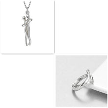 Load image into Gallery viewer, Love Hug Necklace Unisex Men Women Couple Jewelry Simple Temperament Clavicle Chain Gift
