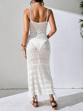 Load image into Gallery viewer, Openwork Scoop Neck Cover-Up Dress
