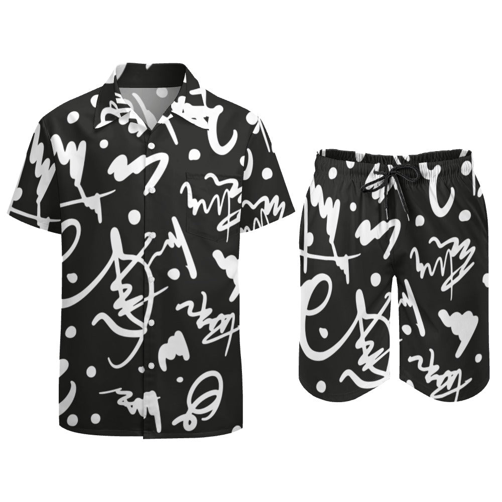 Ti Amo I love you - Exclusive Brand  - Mens Leisure Beach Suit - Sizes XS-3XL