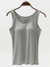 Load image into Gallery viewer, Full Size Wide Strap Modal Tank with Bra
