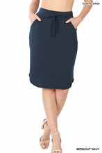 Load image into Gallery viewer, Self Tie Tulip Hem Skirt with Side Pockets
