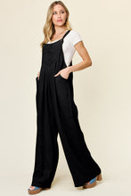 Load image into Gallery viewer, Double Take Full Size Texture Wide Strap Wide Leg Overall
