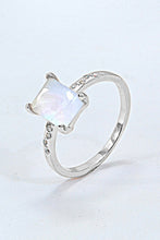 Load image into Gallery viewer, Square Moonstone Ring
