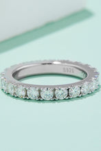 Load image into Gallery viewer, 2.3 Carat Moissanite 925 Sterling Silver Eternity Ring Ti Amo I love you
