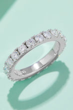 Load image into Gallery viewer, 2.3 Carat Moissanite 925 Sterling Silver Eternity Ring Ti Amo I love you
