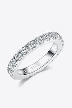 Load image into Gallery viewer, 2.3 Carat Moissanite 925 Sterling Silver Eternity Ring Ti Amo I love you
