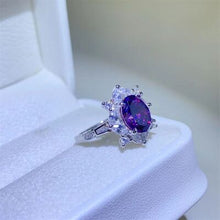 Load image into Gallery viewer, 2 Carat Moissanite 925 Sterling Silver Ring Ti Amo I love you
