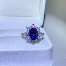 Load image into Gallery viewer, 2 Carat Moissanite 925 Sterling Silver Ring Ti Amo I love you
