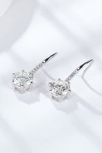 Load image into Gallery viewer, 2 Carat ctw -6-Prong Moissanite Drop Earrings Ti Amo I love you
