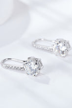 Load image into Gallery viewer, 2 Carat ctw -6-Prong Moissanite Drop Earrings Ti Amo I love you
