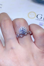 Load image into Gallery viewer, 2 Colors - 1 Carat Moissanite Platinum-Plated Ring Ti Amo I love you
