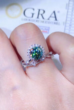 Load image into Gallery viewer, 2 Colors - 1 Carat Moissanite Platinum-Plated Ring Ti Amo I love you
