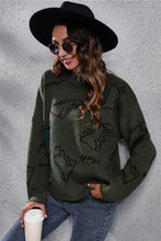 Load image into Gallery viewer, 2 Colors - Dinosaur Pattern Round Neck Sweater Ti Amo I love you
