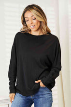 Load image into Gallery viewer, 2 Colors - Double Take Seam Detail Round Neck Long Sleeve Top Ti Amo I love you
