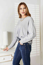 Load image into Gallery viewer, 2 Colors - Double Take Seam Detail Round Neck Long Sleeve Top Ti Amo I love you
