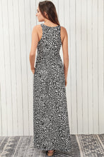 Load image into Gallery viewer, 2 Colors - Leopard Round Neck Sleeveless Maxi Dress Ti Amo I love you
