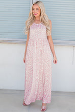 Load image into Gallery viewer, 2 Colors - Leopard Round Neck Sleeveless Maxi Dress Ti Amo I love you
