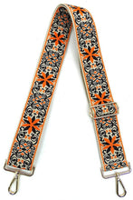 Load image into Gallery viewer, 2 Inches Wide Aztec Tribal Pattern Guitar Strap Ti Amo I love you
