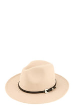 Load image into Gallery viewer, Basic Buckle Fedora Hat
