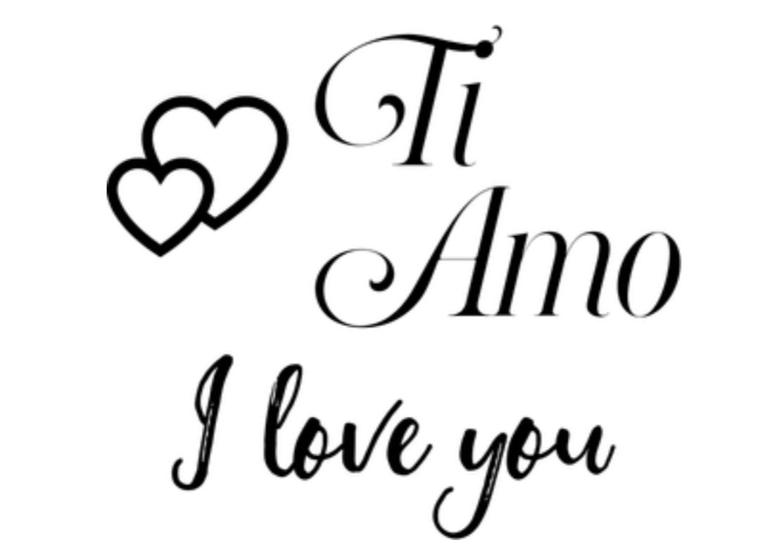 Ti Amo I love you