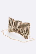 Load image into Gallery viewer, Rhinestone Bowtie Iconic Clutch Bag
