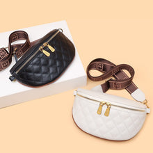 Load image into Gallery viewer, Myra Quilted Leather Crescent Sling Bag
