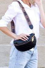 Load image into Gallery viewer, Myra Quilted Leather Crescent Sling Bag

