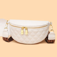 Load image into Gallery viewer, Myra Quilted Leather Crescent Sling Bag
