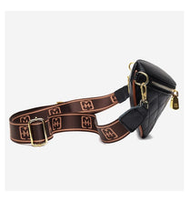 Load image into Gallery viewer, Myra Quilted Leather Crescent Sling Bag
