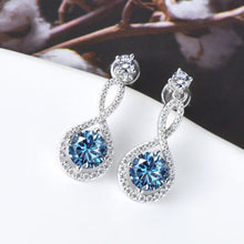 Load image into Gallery viewer, 1 Carat Moissanite 925 Sterling Silver Earrings
